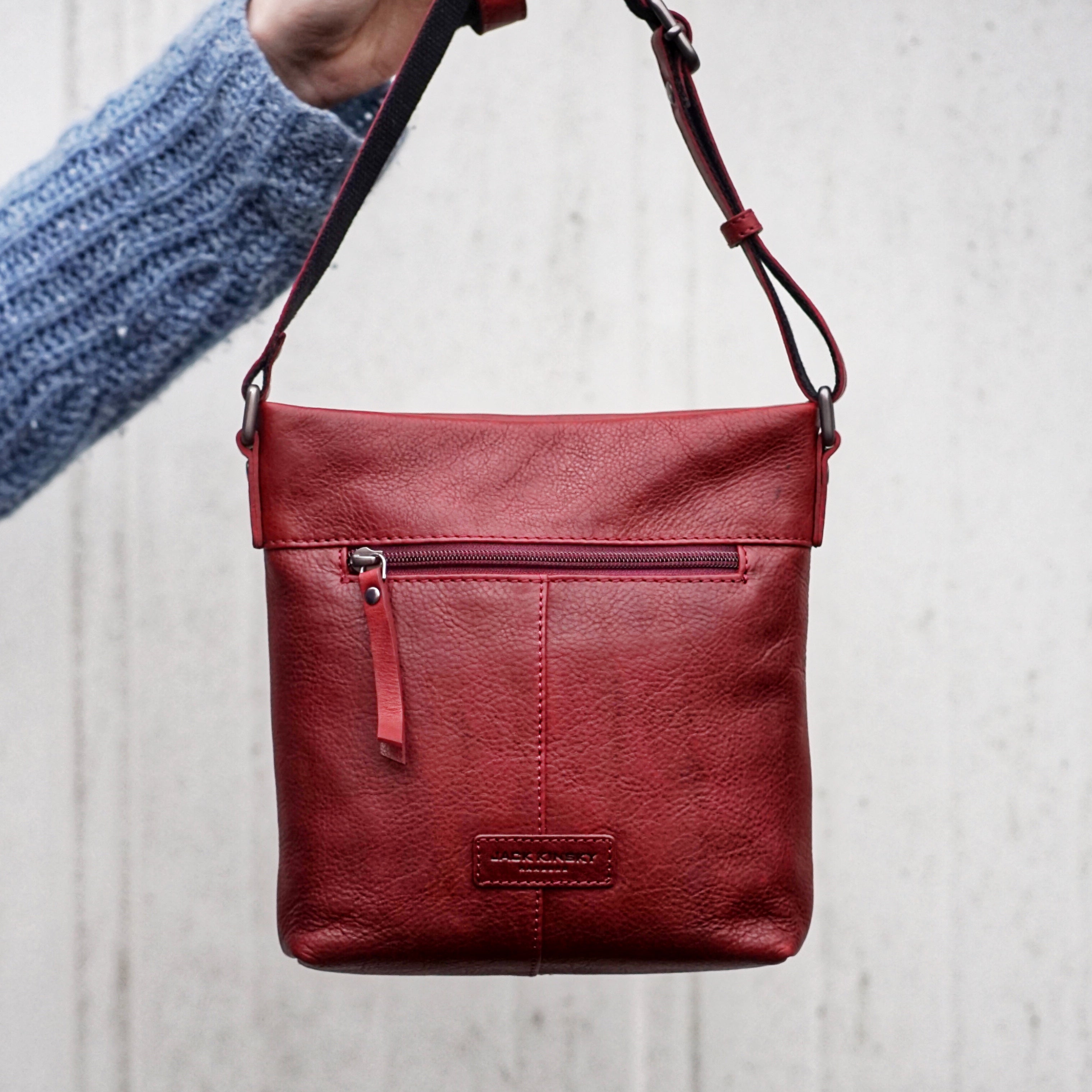Jack Kinsky Montreal 20N Umhängetasche Cognac Leder