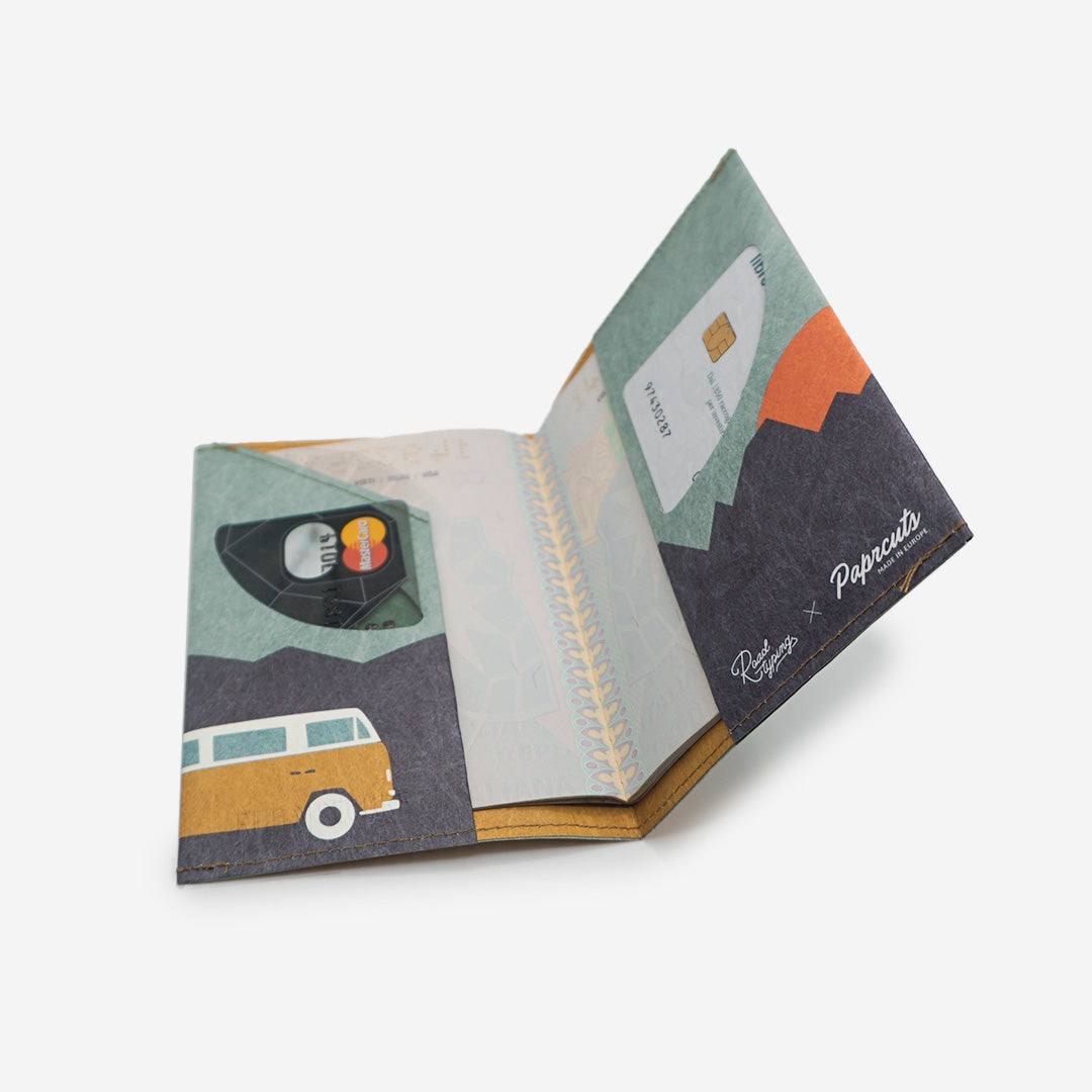 Paprcuts Vanlife Roadtyping RFID Reisepasshülle Tyvek