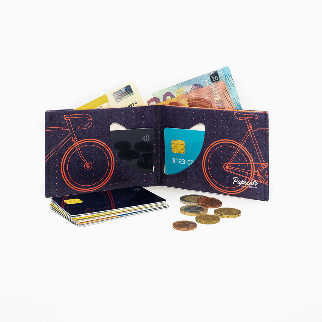 Paprcuts RFID Wallet Bike Portemonnaie Neon Fahrrad RFID-Schutz