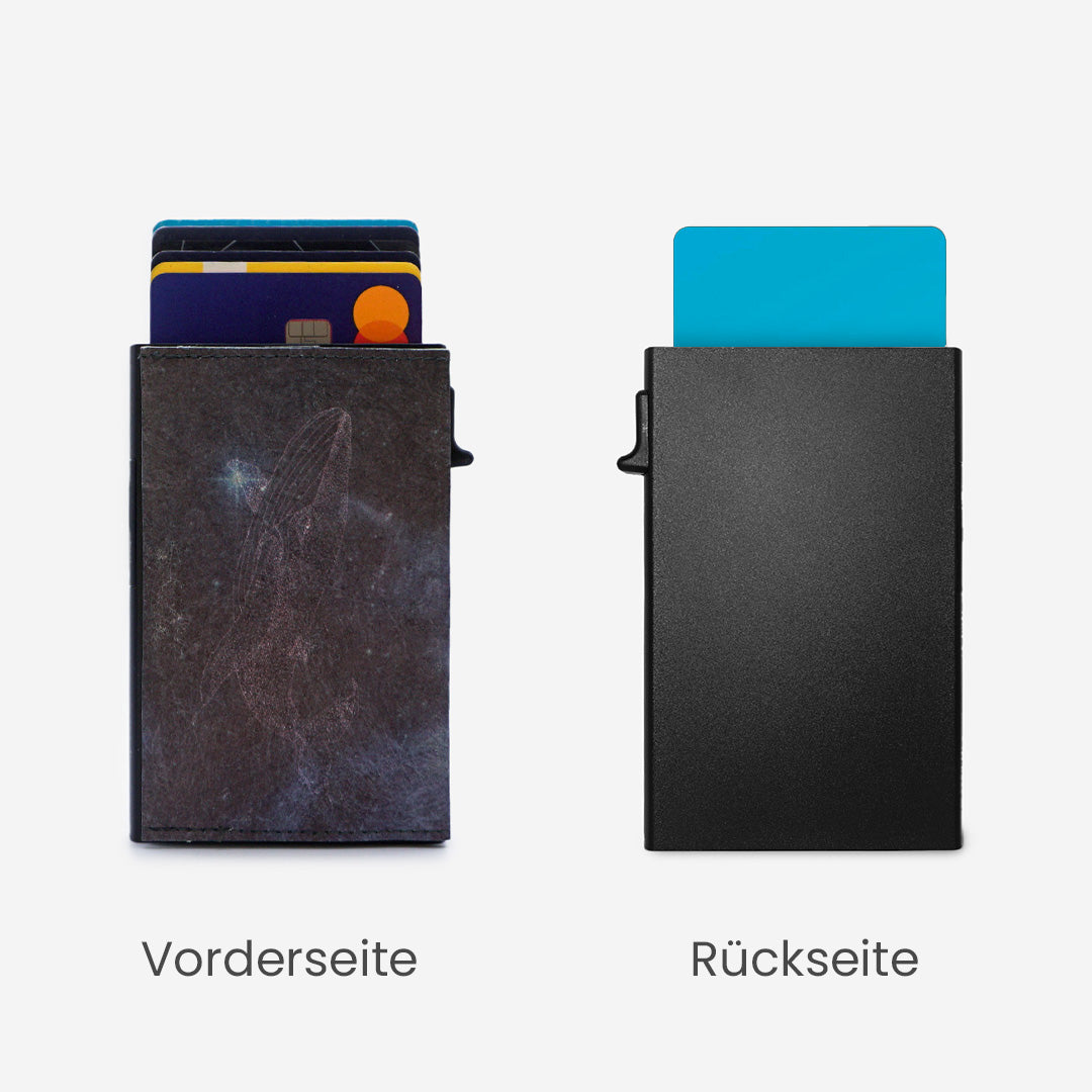 Paprcuts RFID Alu Kartenetui Galactic Whale Kartenetui schwarz