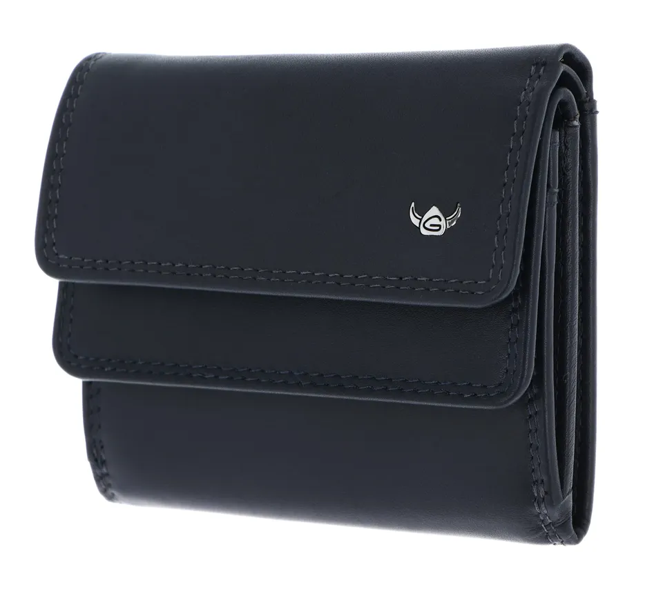 Golden Head Polo 1176 Geldbörse Marineblau RFID Rindleder