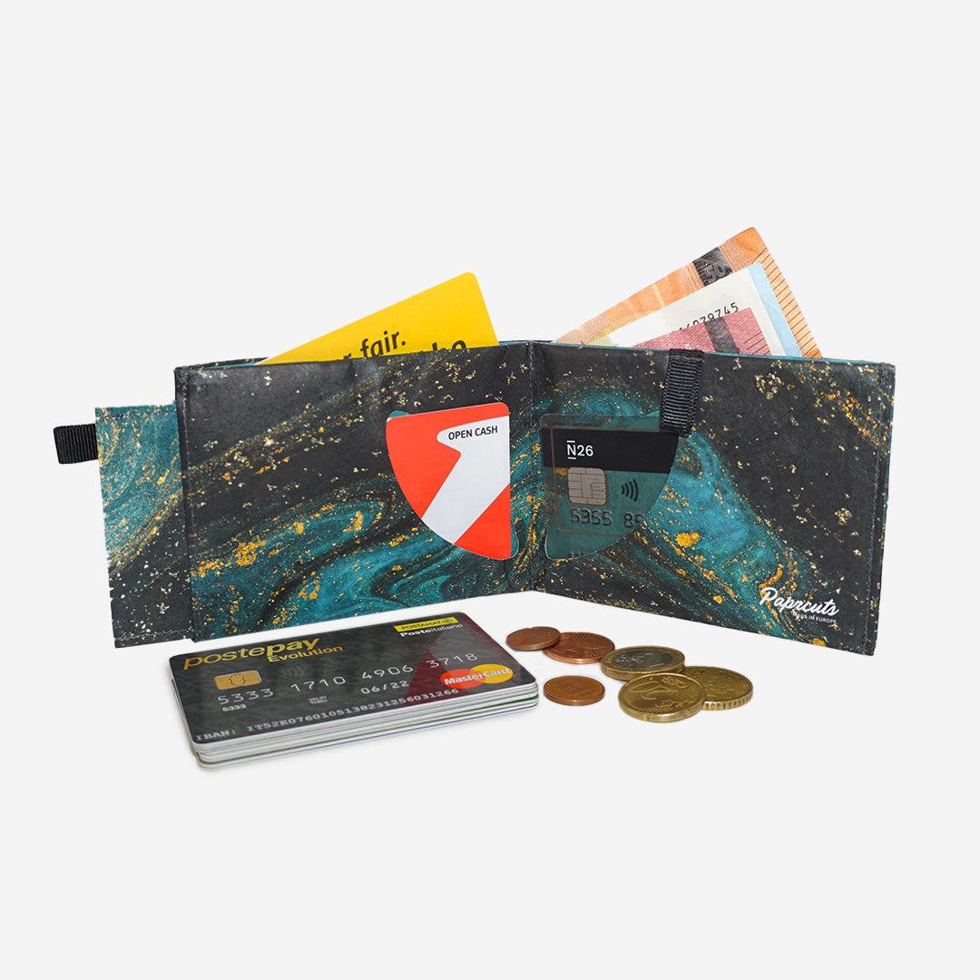 Paprcuts RFID PRO Wallet Saphire Marble Portemonnaie RFID-Schutz