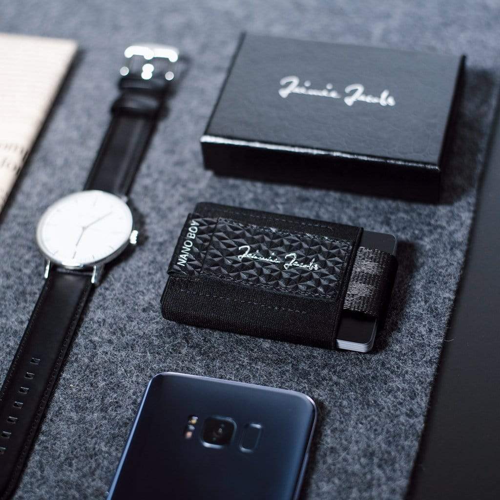 Jaimie Jacobs Nano Boy Kartenetui Diamond Black 13 Karten