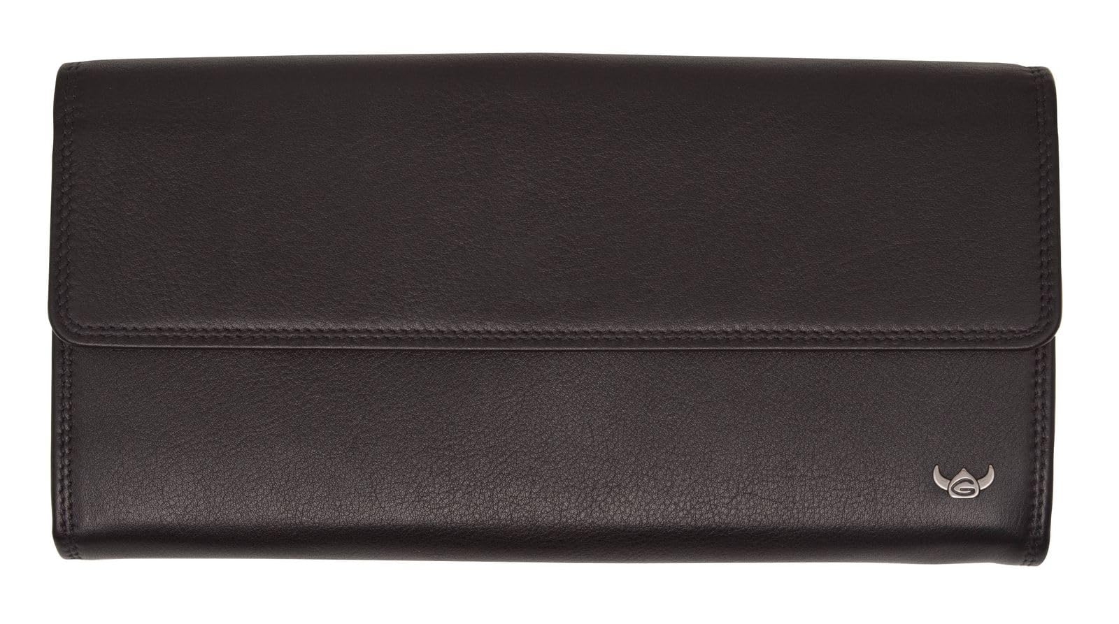 Golden Head Polo Damenbörse Geldbörse 19 cm schwarz Leder
