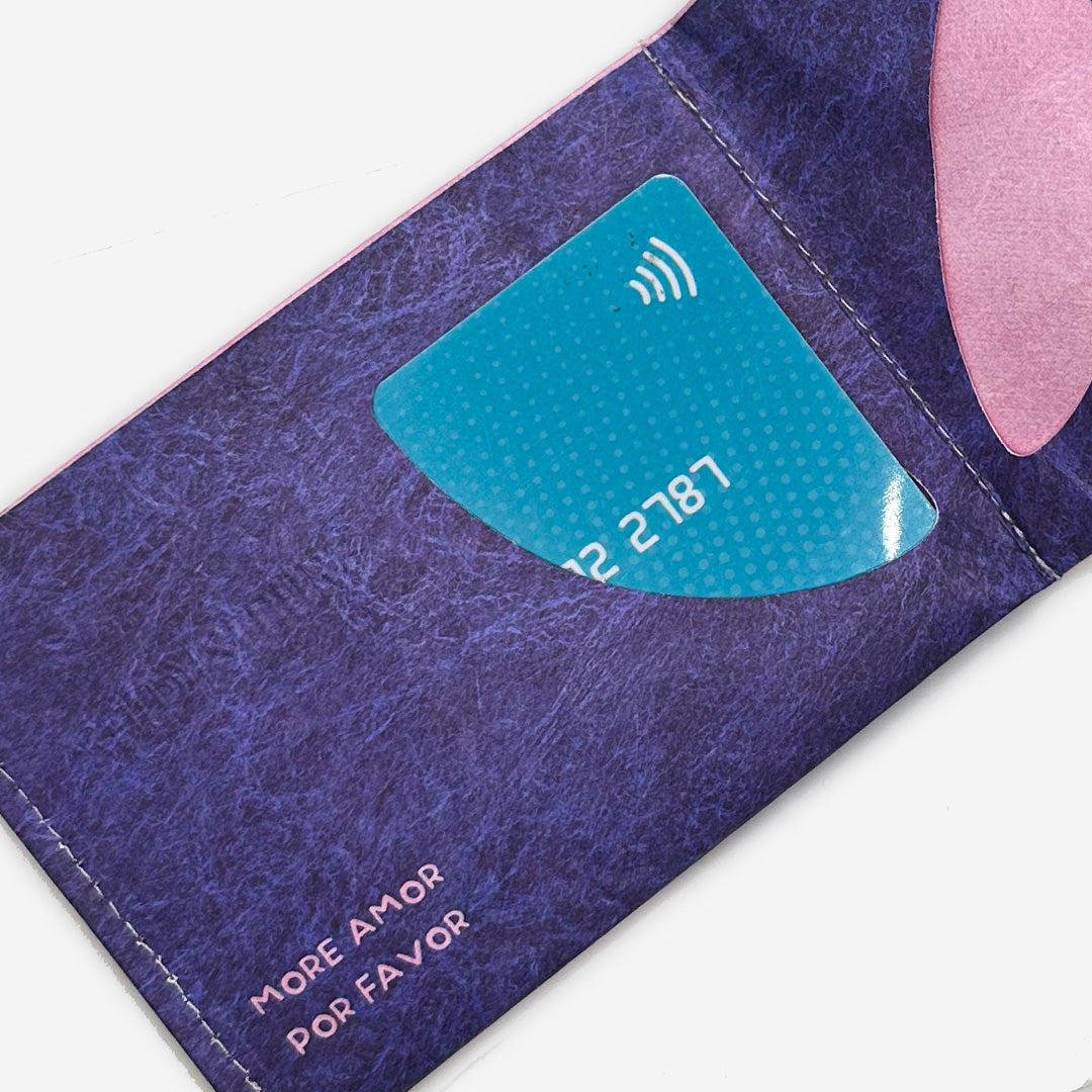 Paprcuts RFID Wallet More amor por favor Portemonnaie Rosa RFID-Schutz