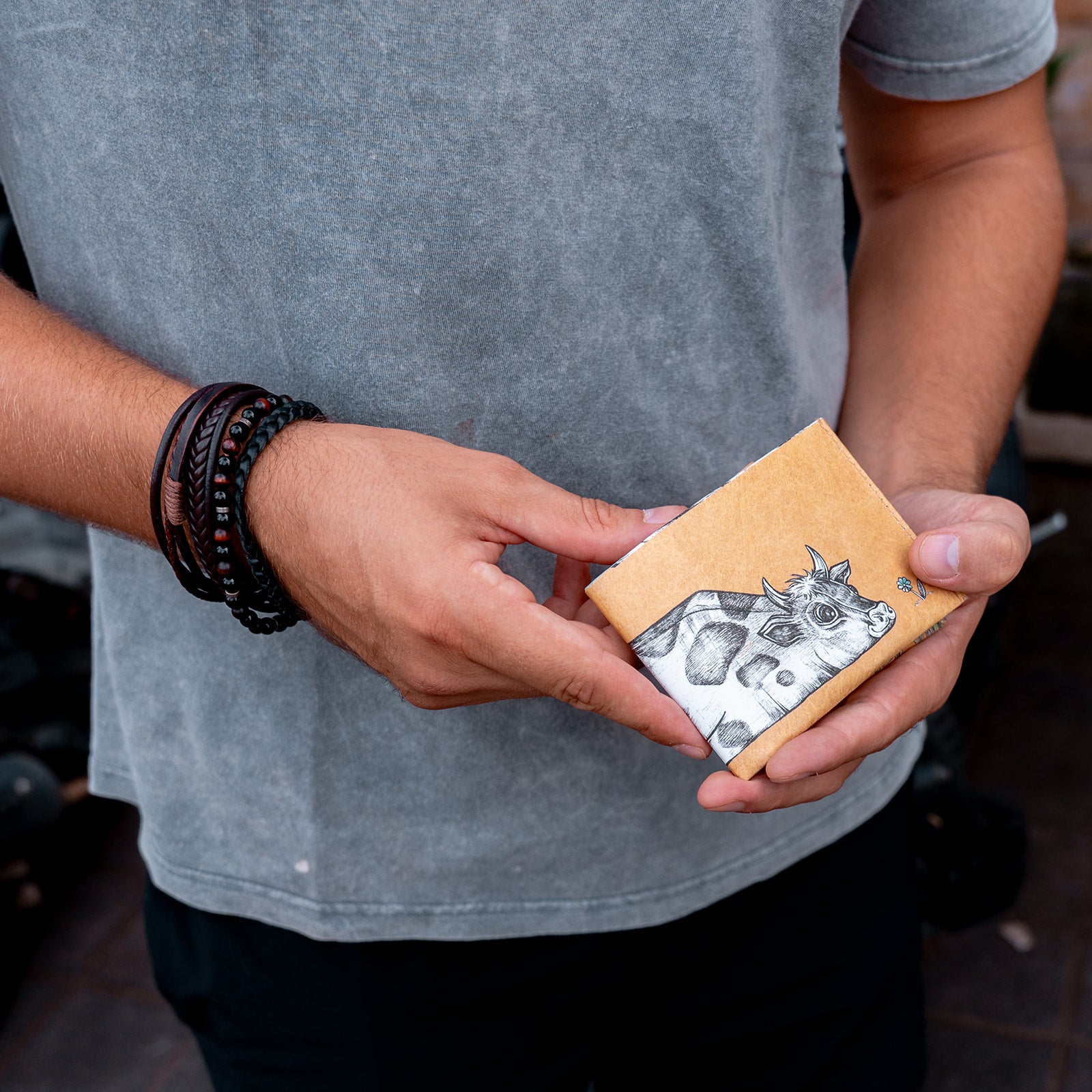 Paprcuts RFID Wallet Rita Portemonnaie Tyvek Kuh vegan