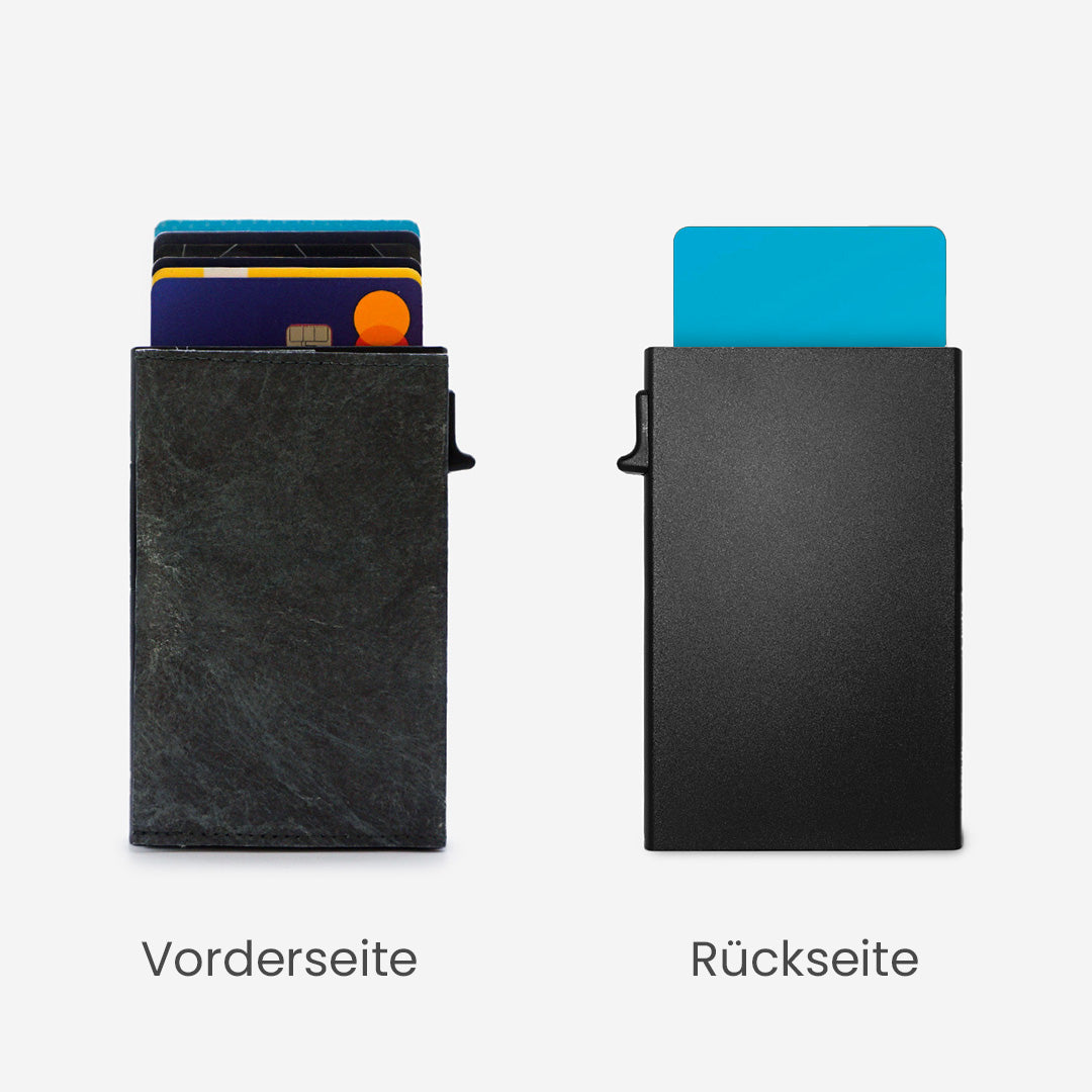 Paprcuts RFID Alu Kartenetui Just Black Portemonnaie schwarz RFID