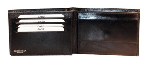 Golden Head Colorado Classic Scheintasche Klappe Geldbörse schwarz Leder
