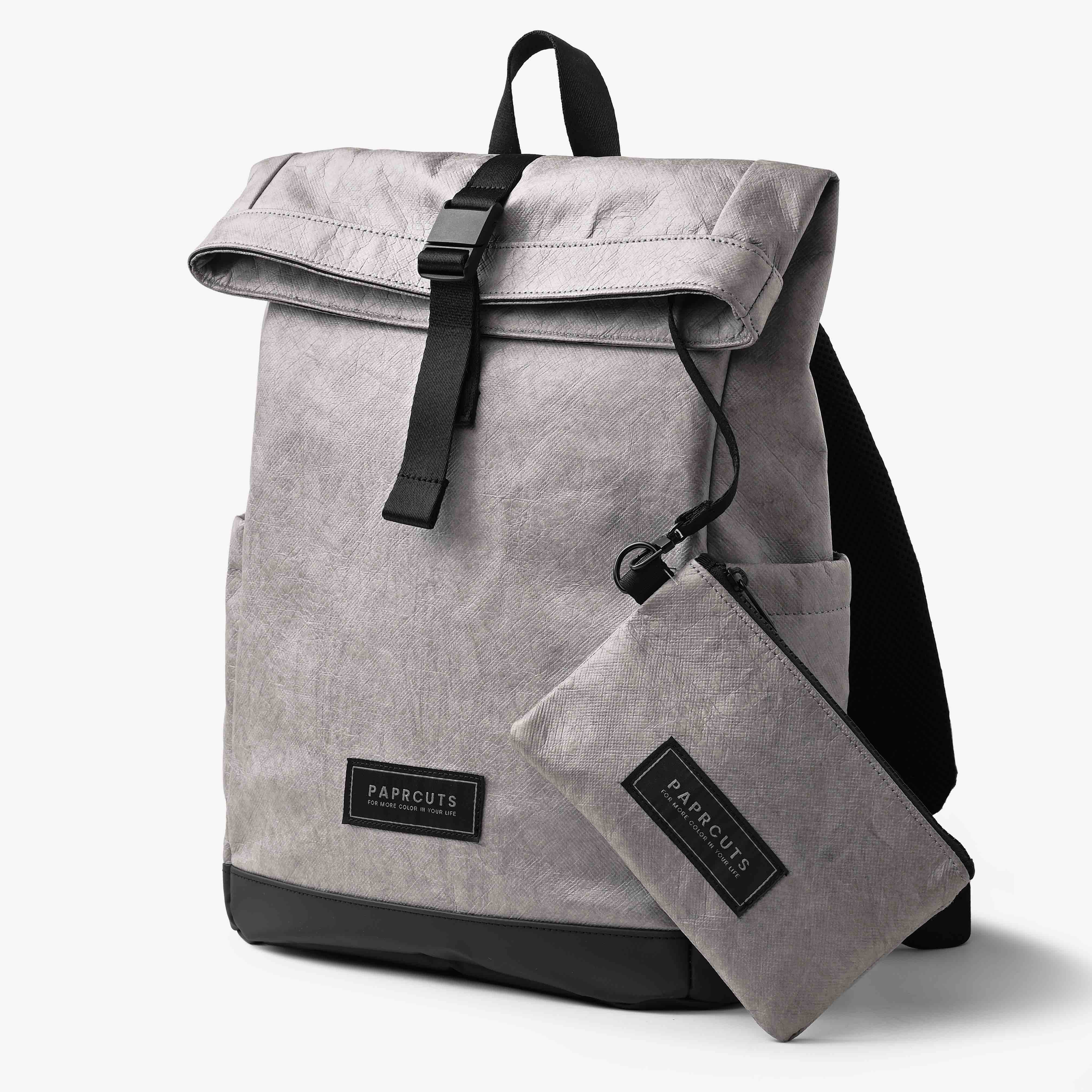 Paprcuts Berlin Rucksack Just Grey Bundle mit Bauchtasche