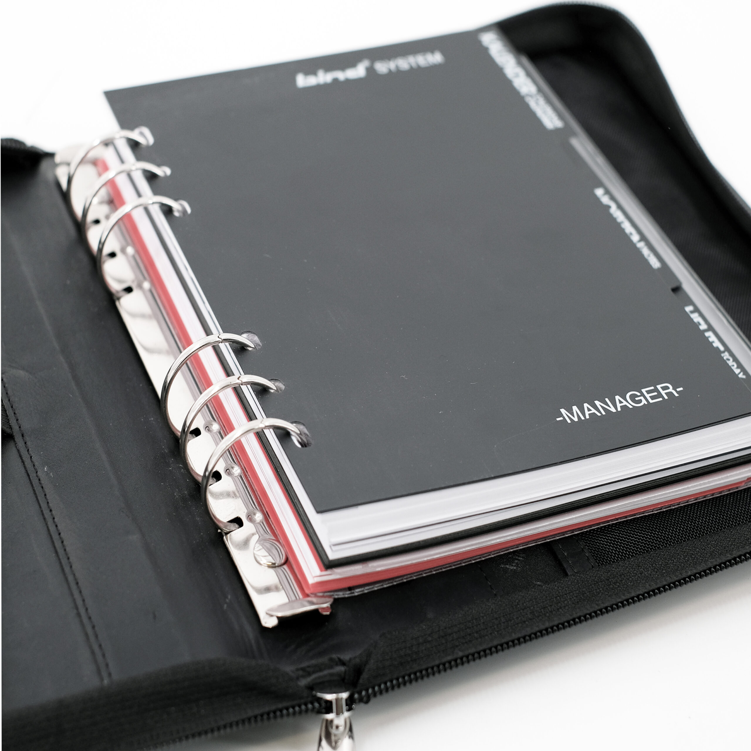Alumaxx Manager-Planer A5 Terminkalender schwarz Reißverschluss