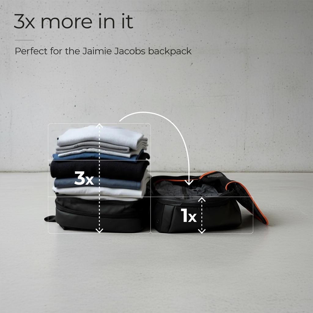 Jaimie Jacobs Backpack Vacuum Bag Vakuumbeutel Nylon komprimierbar