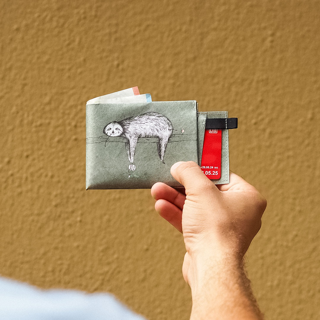 Paprcuts RFID PRO Wallet Faultier Portemonnaie mint RFID