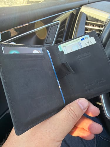 Jaimie Jacobs Slimstar Geldbeutel Leder Schwarz mit Münzfach RFID