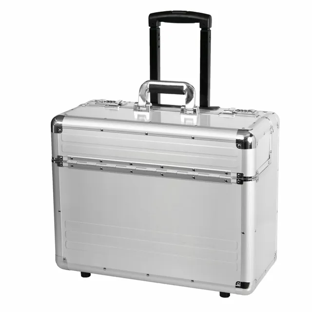 Alumaxx Omega Pilotenkoffer Silber Aluminium 17 Zoll