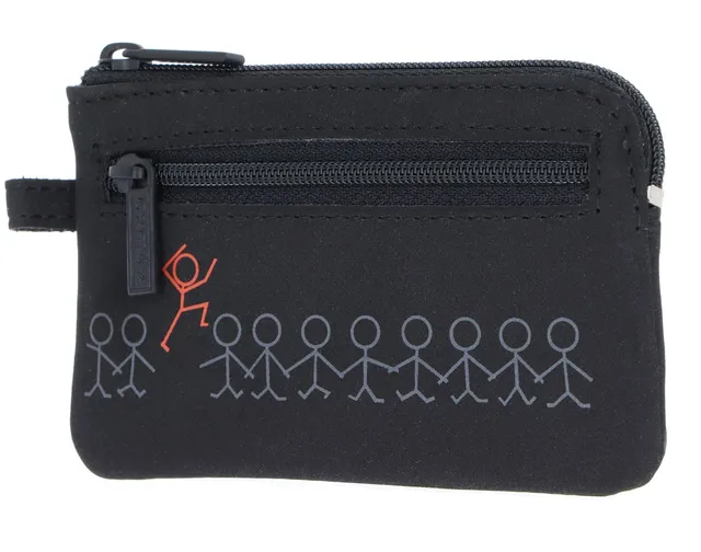 oxmox New Cryptan Keyholder Schlüsselmäppchen Jumping Jack Grey Black