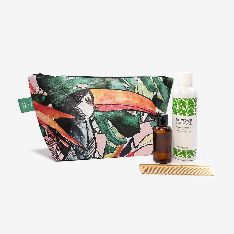 Paprcuts Kulturbeutel Vivid Tucano Tyvek Tukan waschbar