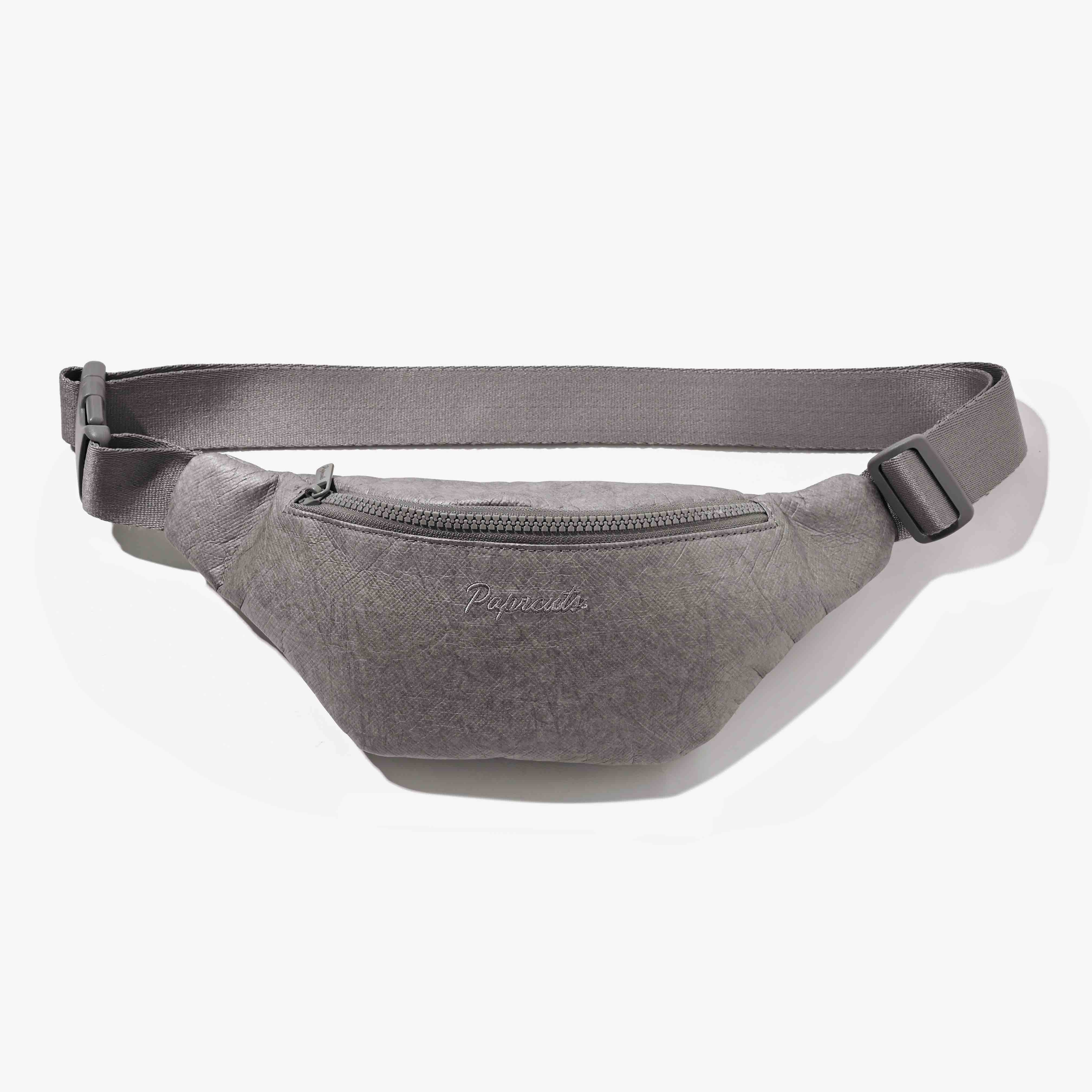 Paprcuts Bauchtasche Just Grey Tyvek 2 Liter wasserabweisend