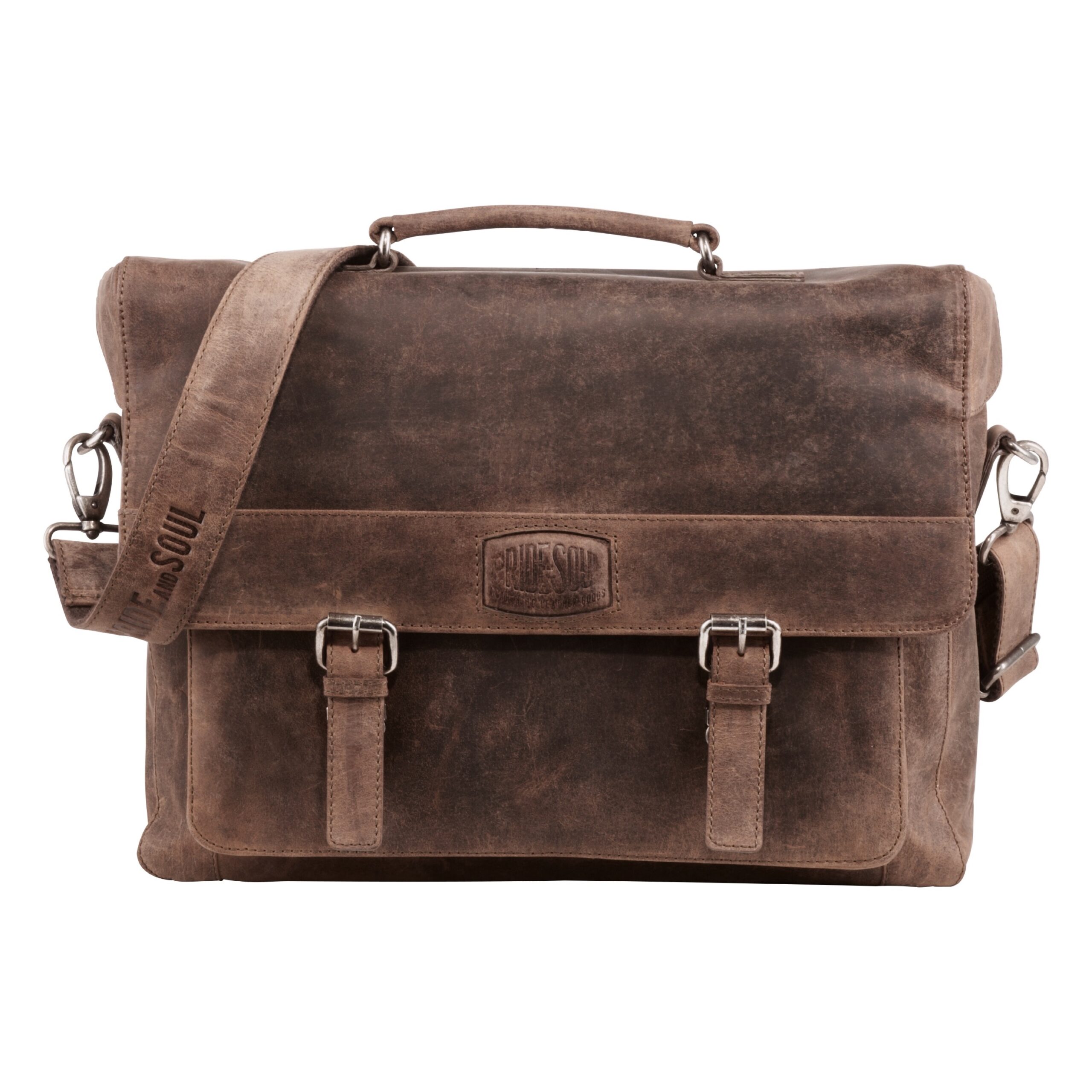 Alumaxx Cloud Businesstasche Leder braun 15 Zoll