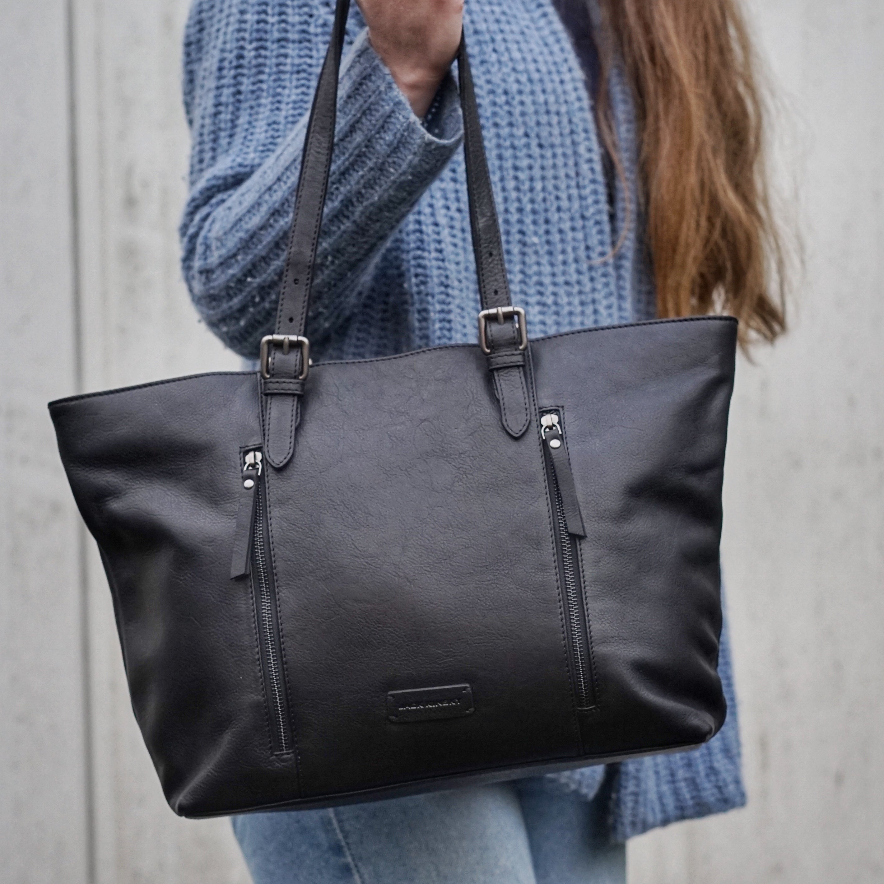 Jack Kinsky Montreal 25N Shoppertasche Cognac Rindleder
