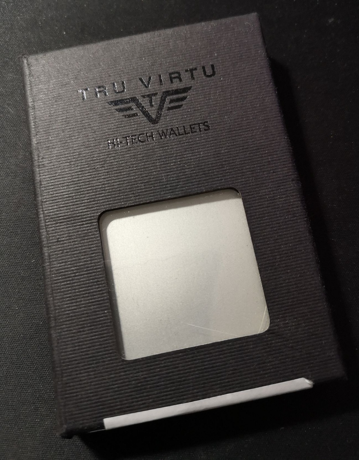 Tru Virtu Credit Card Case Click & Slide Kartenetui Black Magic RFID