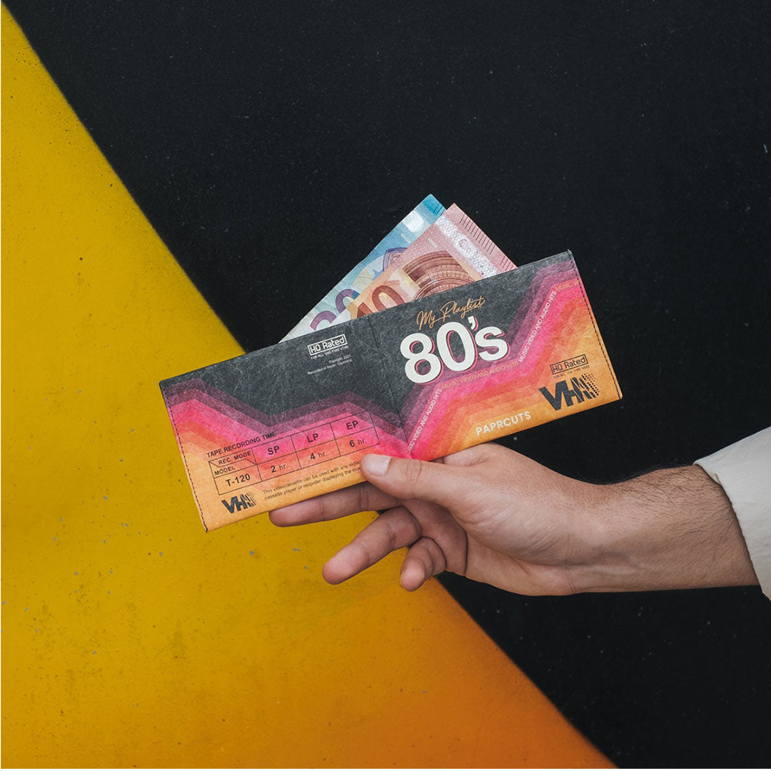 Paprcuts RFID Wallet VHS Portemonnaie Retro RFID Tyvek
