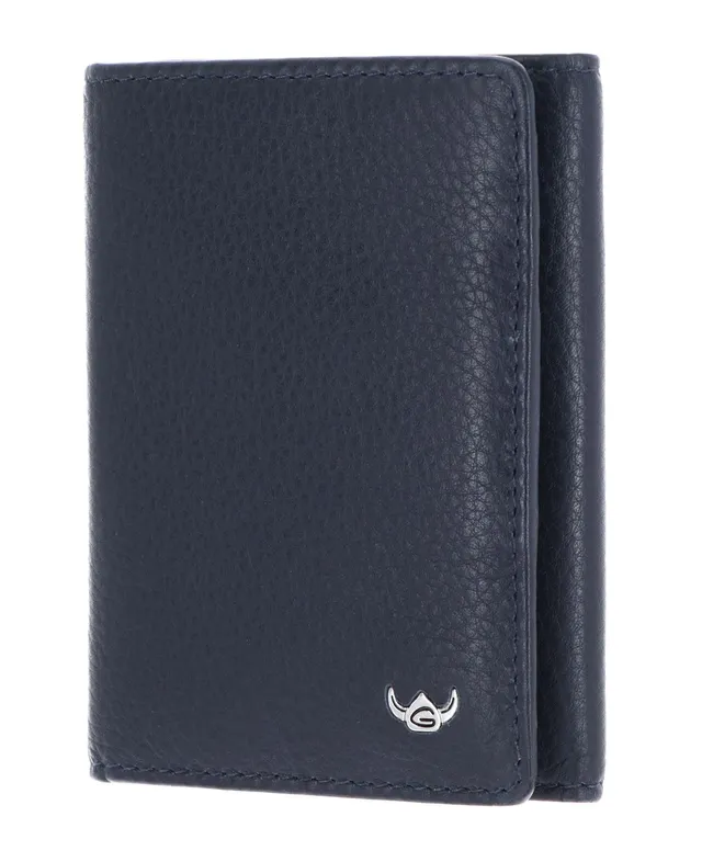 Golden Head Capri 1011 Minigeldbörse Blau RFID Druckknopf