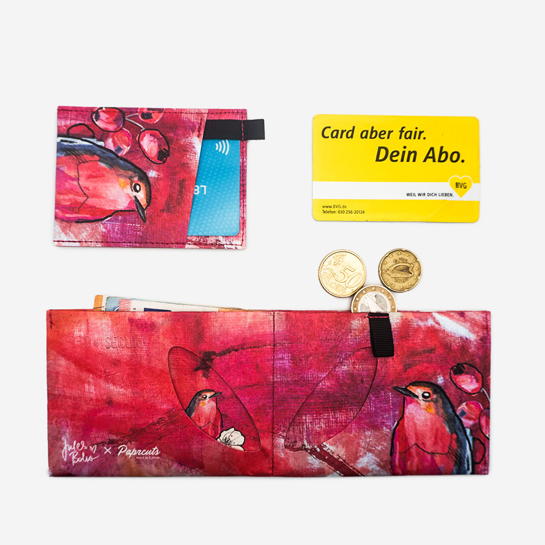 Paprcuts RFID PRO Wallet Curious Redbreast Geldbeutel RFID vegan