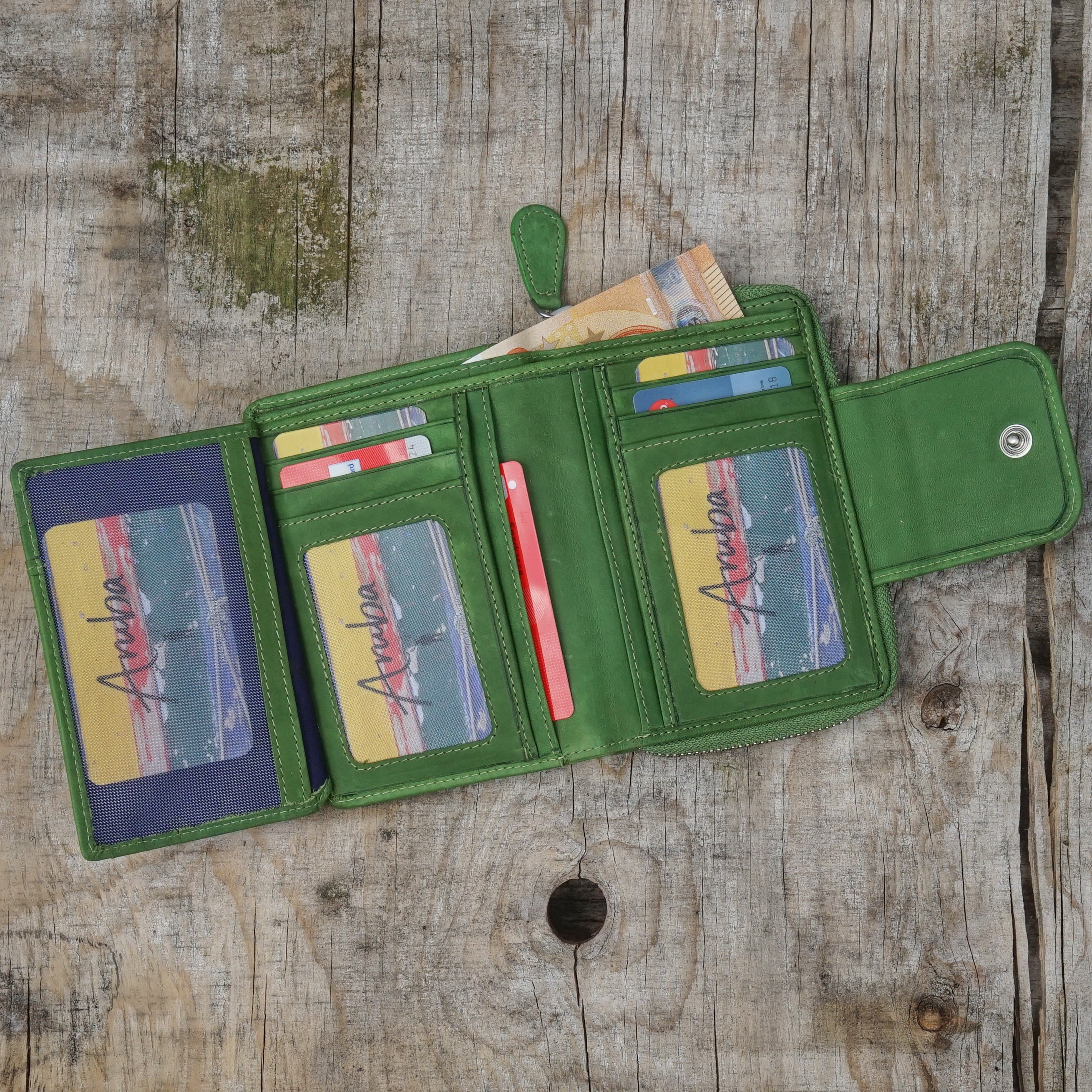Jack Kinsky Aruba 511 Geldbörse Schwarz Rindleder RFID