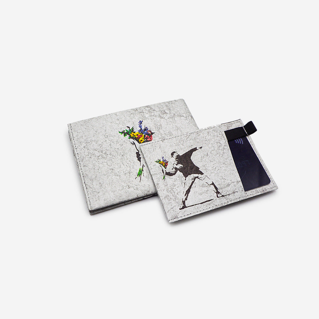 Paprcuts RFID PRO Flower Thrower Portemonnaie weiß Tyvek