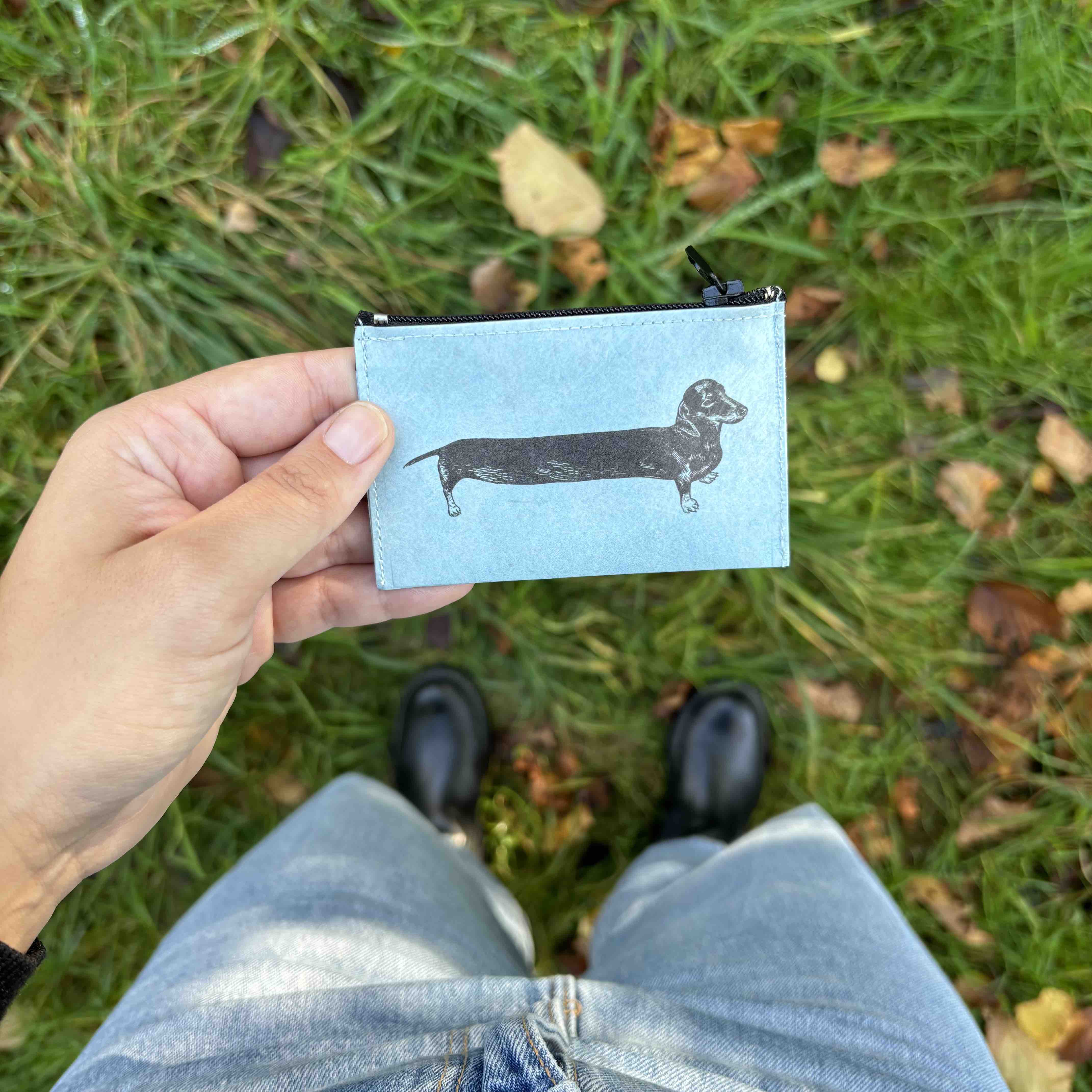 Paprcuts Münzbörse Sausage Dog Münzbeutel Tyvek RFID