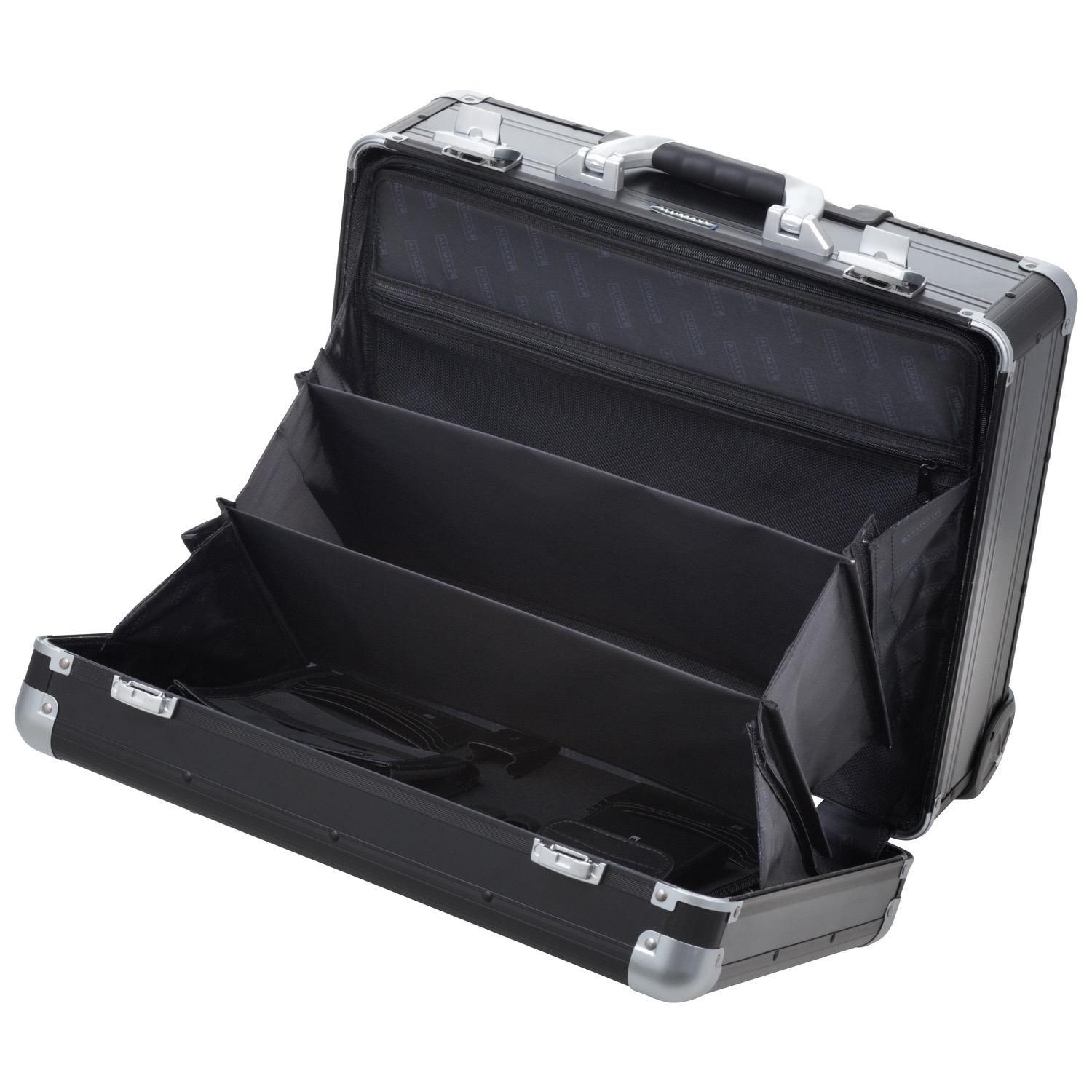 Alumaxx Galaxy Business Trolley Schwarz Matt Aluminium