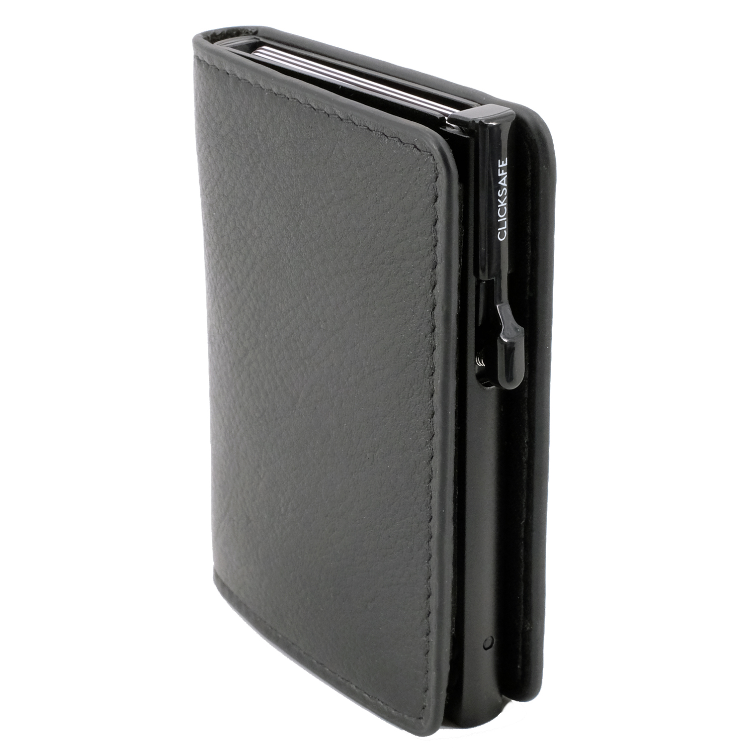 Alumaxx SLIM Clicksafe Börse RFID Aluminium Schwarz