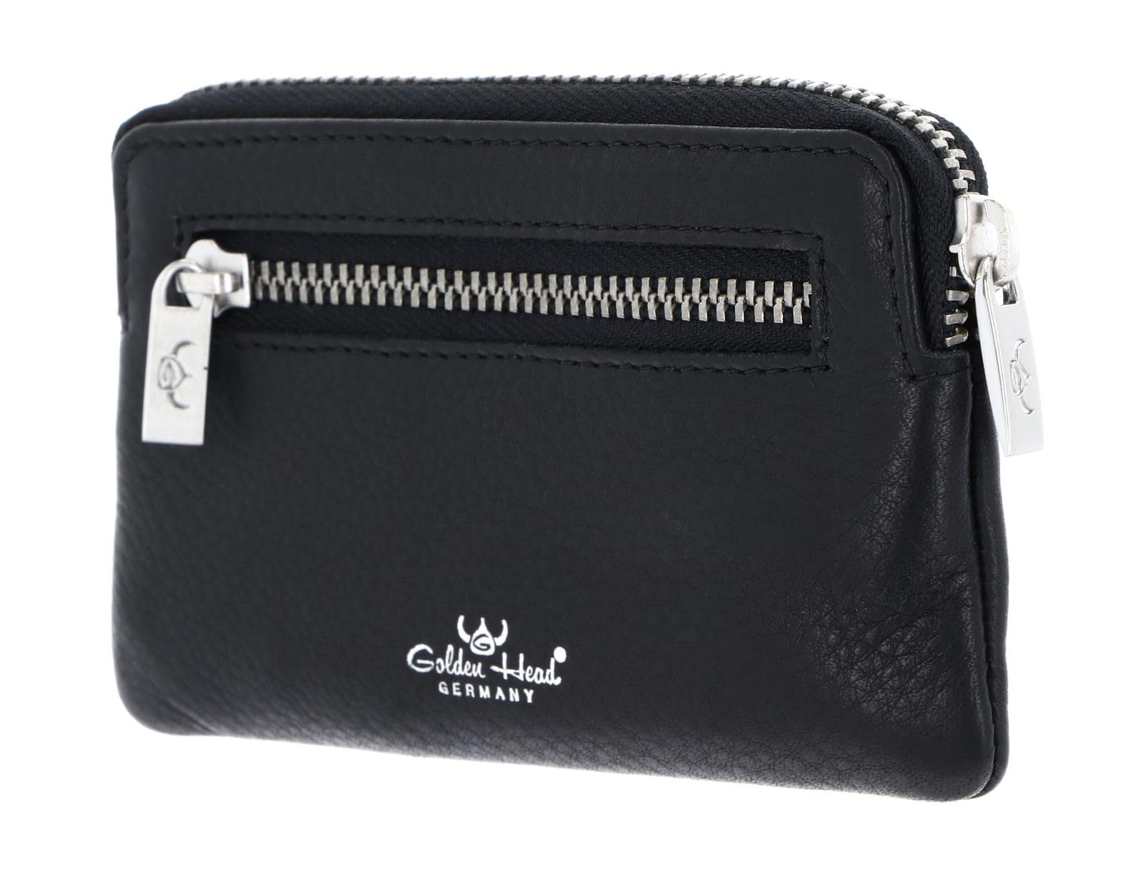 Golden Head Capri Zipped Key Case Schlüsselmäppchen Schwarz Leder