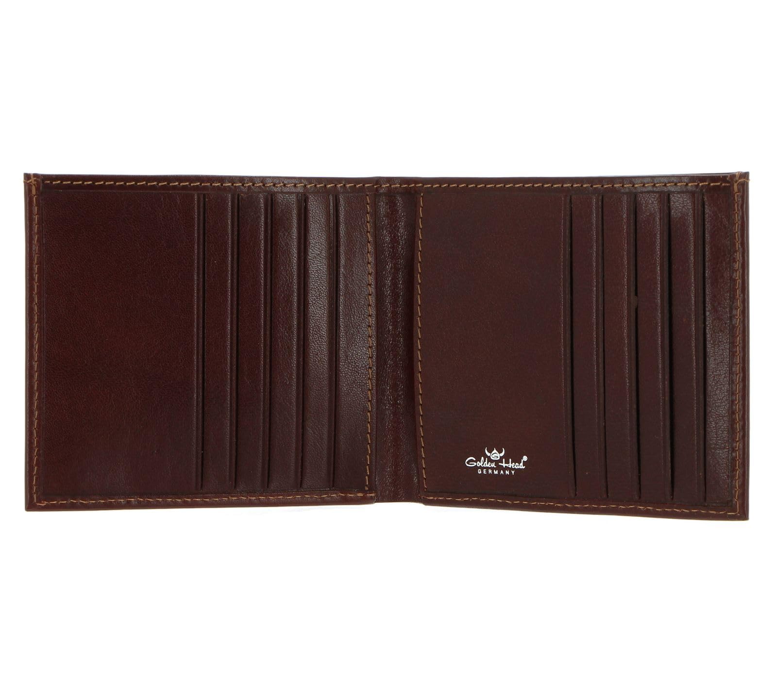 Golden Head Colorado Flache Scheintasche 11 cm tabacco Leder