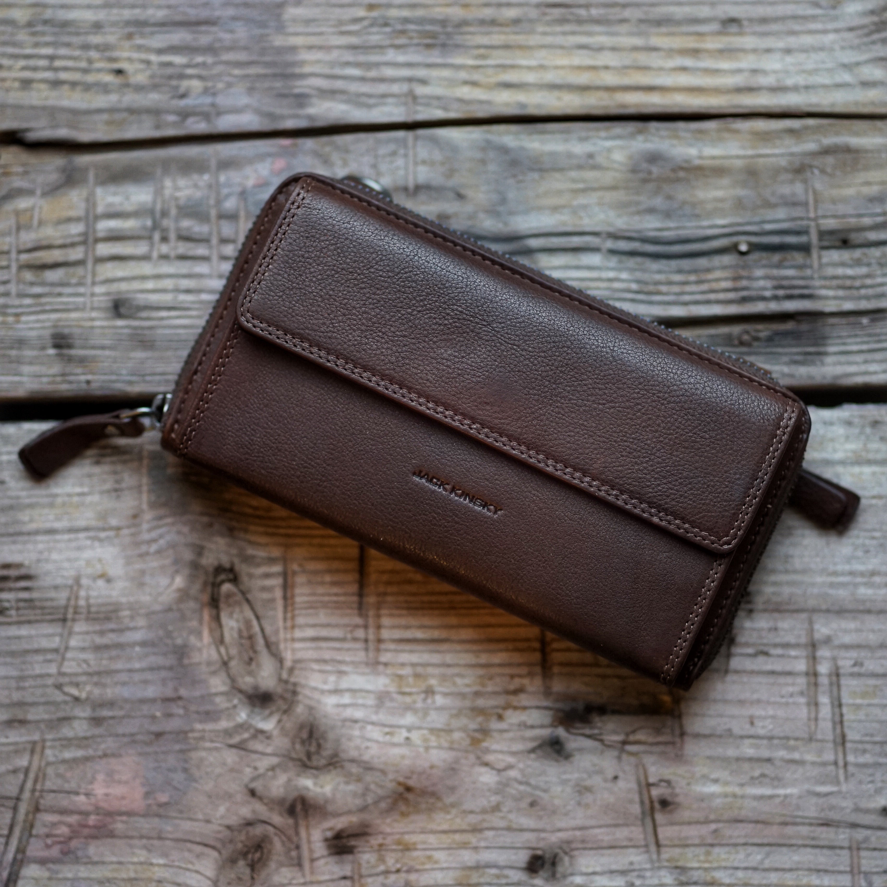 Jack Kinsky Montreal 305N Handybörse Mocca RFID