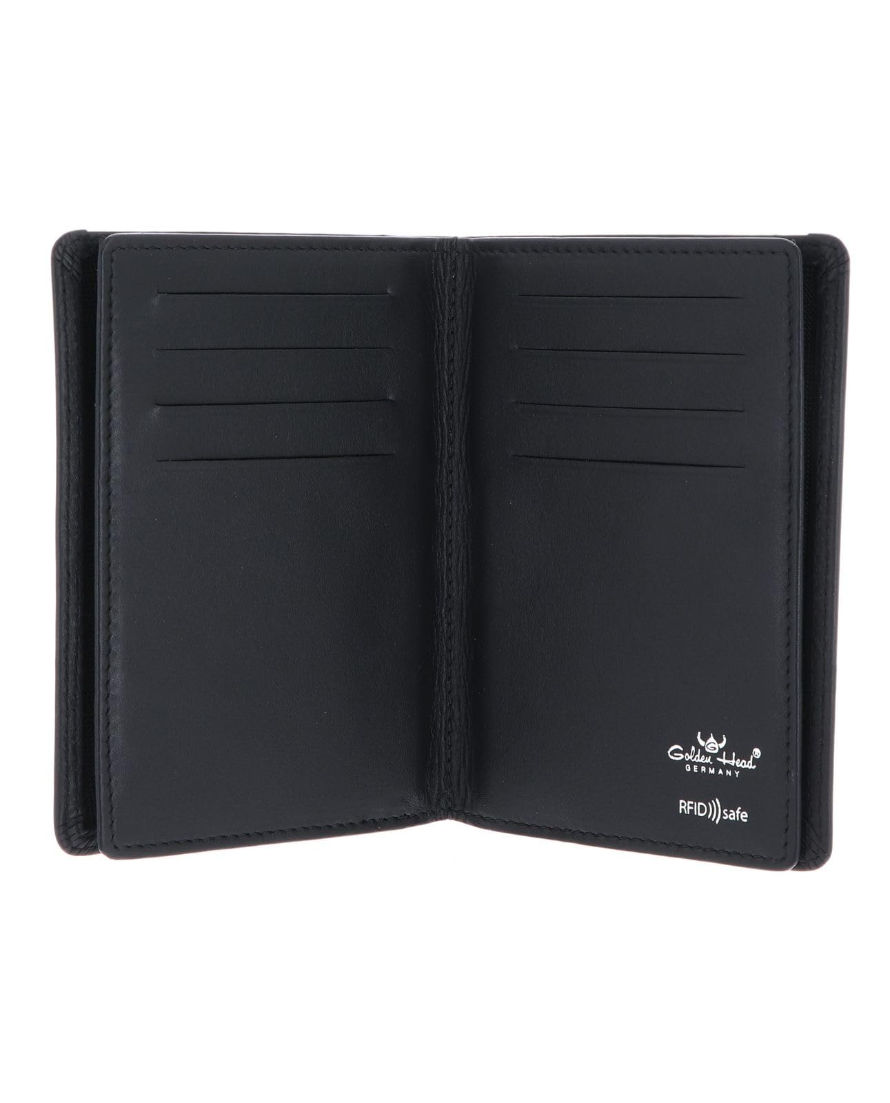 Golden Head Polo 4476 Ausweisetui Schwarz RFID Leder