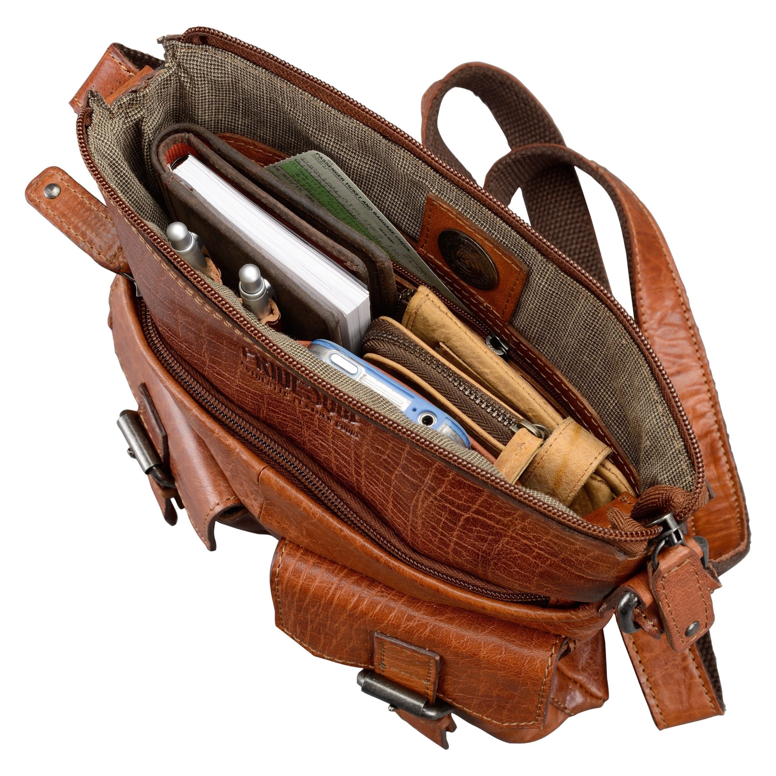 Alumaxx Lilly Little Umhängetasche Leder cognac