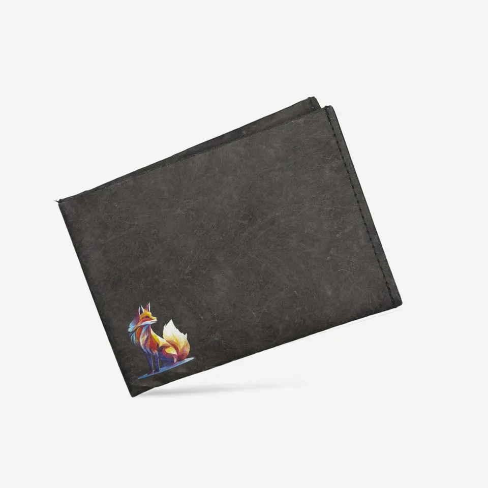 Paprcuts RFID Wallet Funky Fox Portemonnaie Dunkelgrün RFID Pro