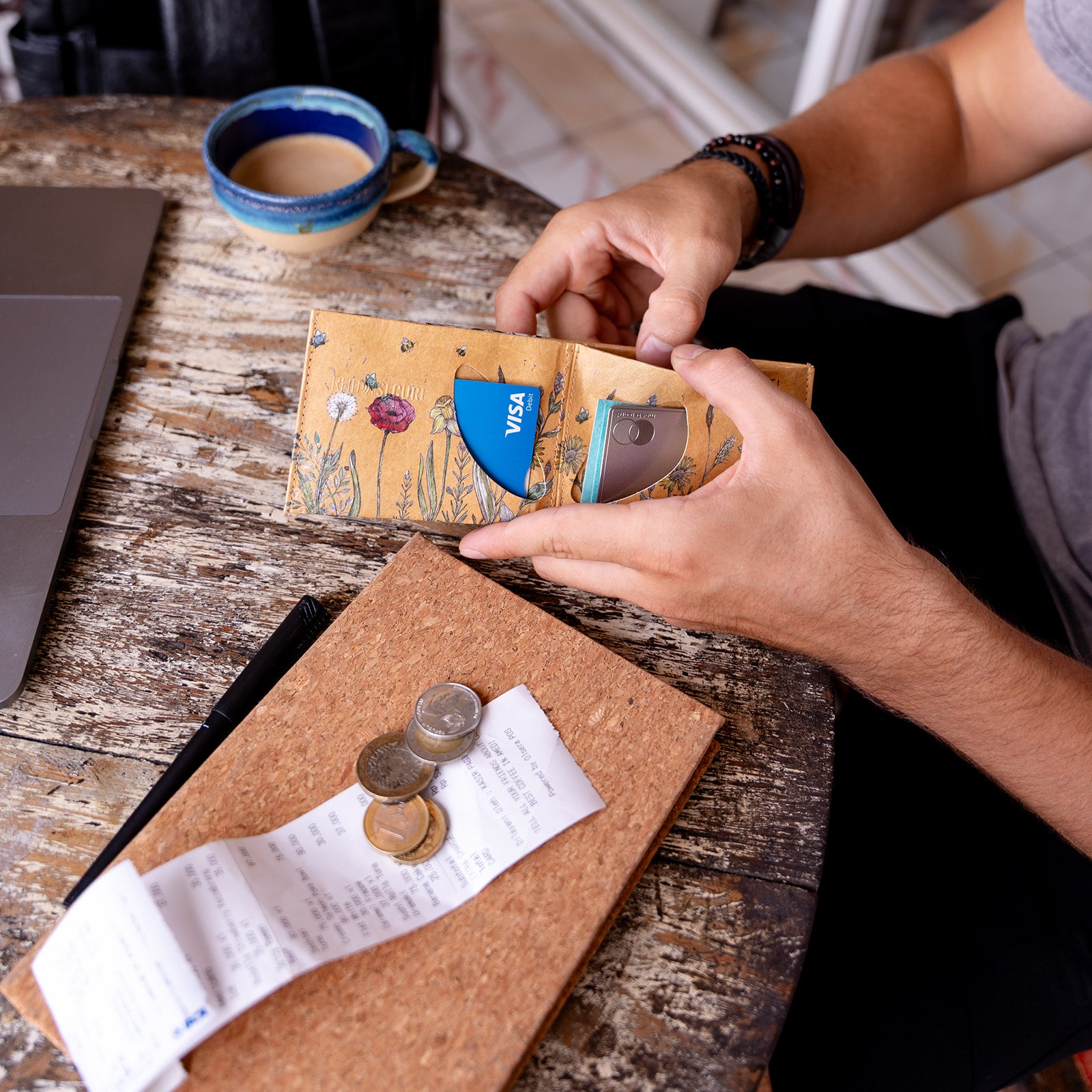 Paprcuts RFID Wallet Rita Portemonnaie Tyvek Kuh vegan