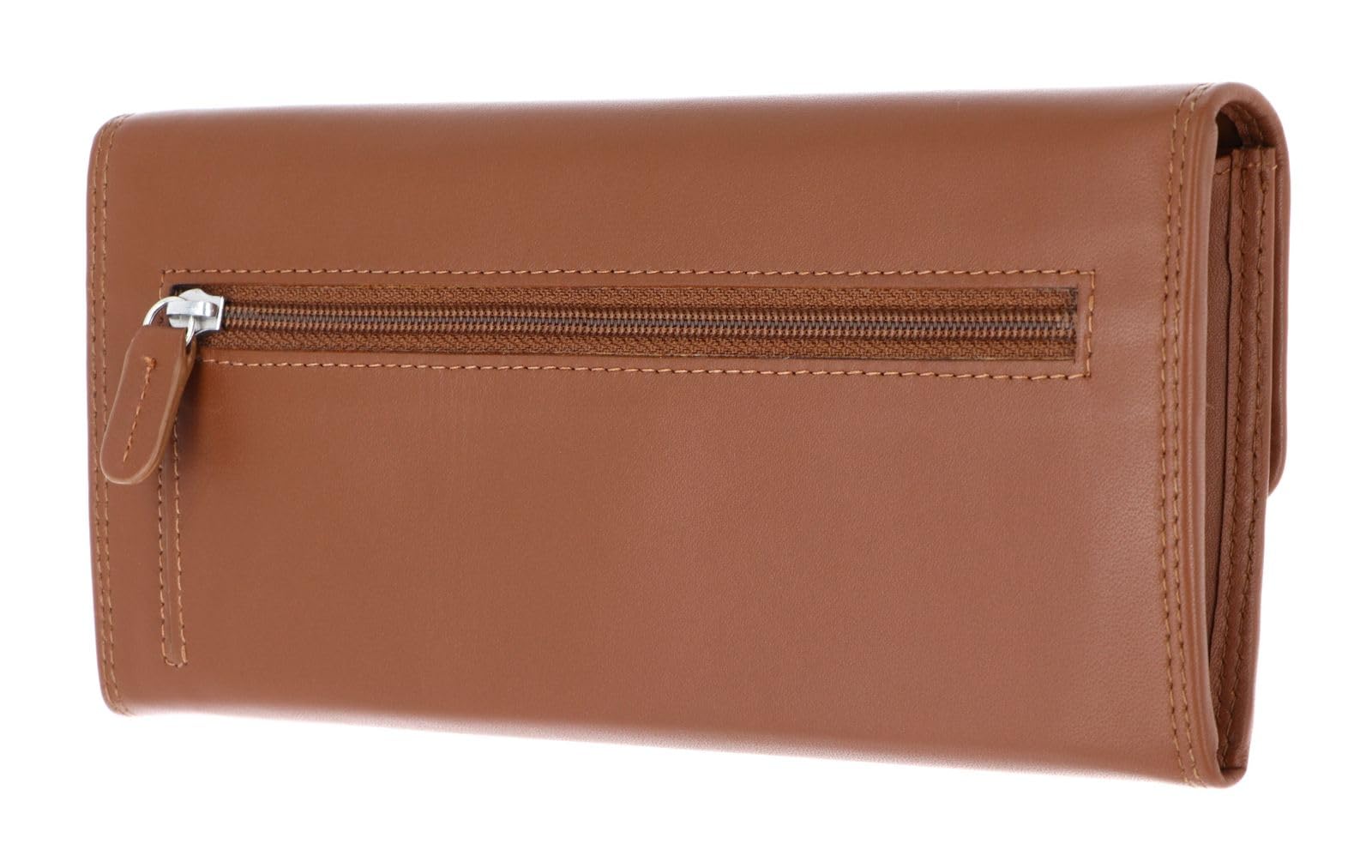 Golden Head Polo 2828 Damenbörse Cognac Rindsleder RFID