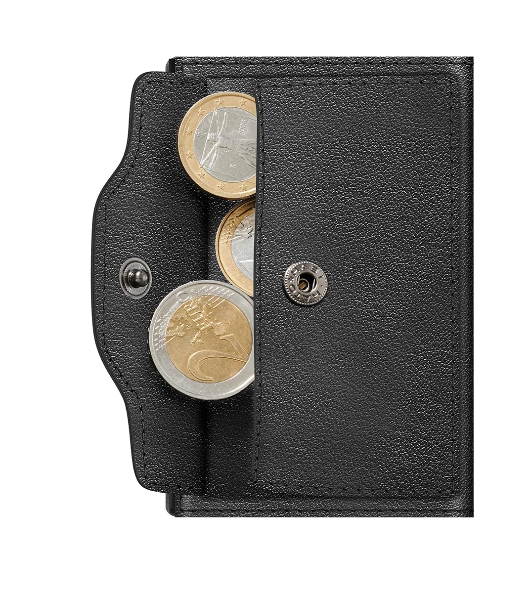 Tru Virtu Coin Pocket Kartenetui Schwarz RFID Aluminium