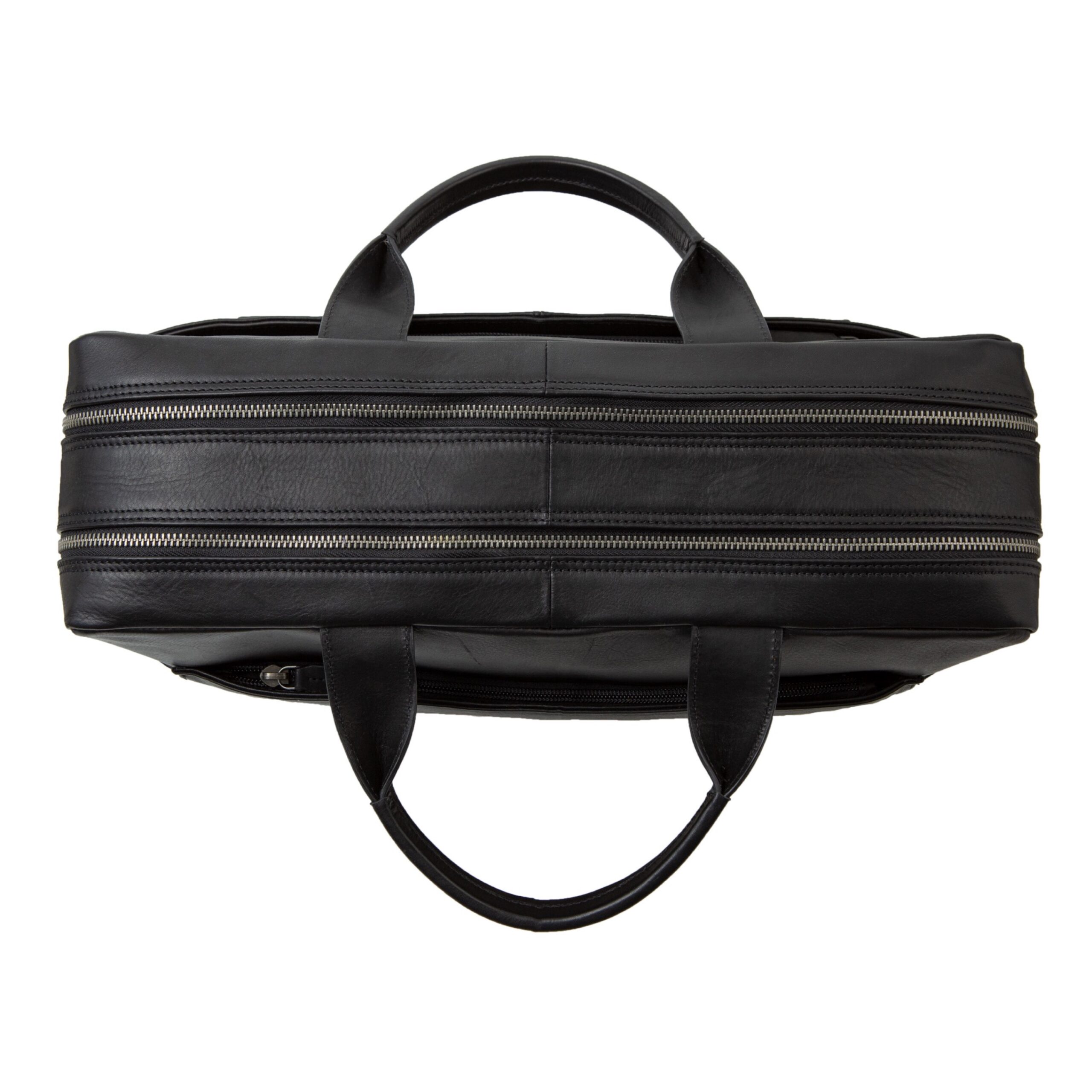 Alumaxx Umhängetaschen Businesstasche NOMAD Leder schwarz Laptop