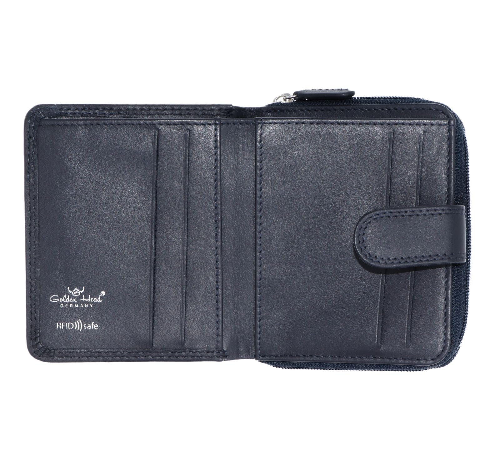 Golden Head Polo 1006 Geldbörse Marineblau Riegel RFID