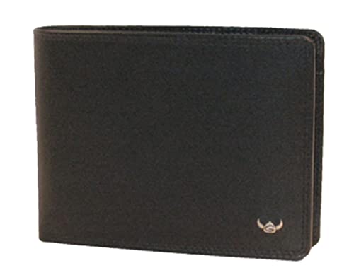 Golden Head Polo Scheintasche 12 cm Schwarz Leder Querformat