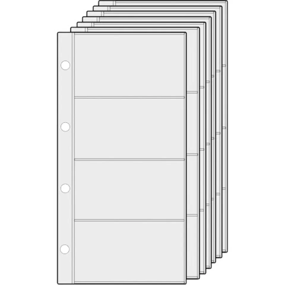 Alumaxx Ersatzeinlagen PVC transparent 10 Blatt