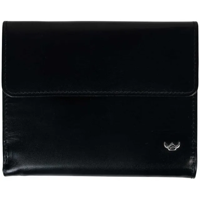 Golden Head Cervino Damenbörse Leder schwarz 12 cm