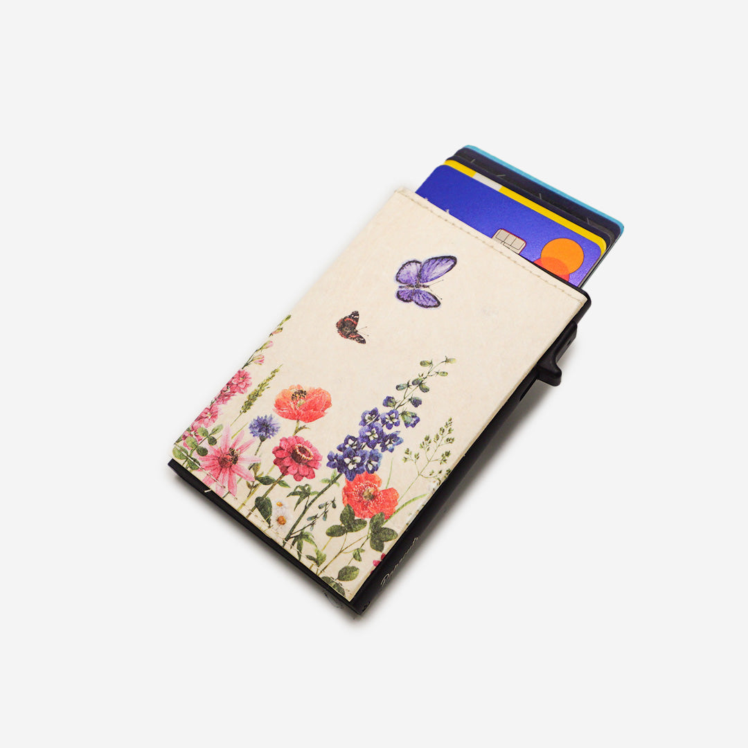 Paprcuts RFID Alu Kartenetui Blumenwiese Portemonnaie bunt RFID