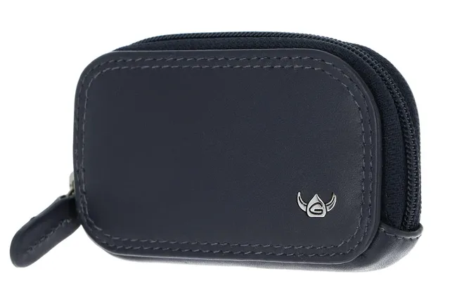 Golden Head Polo Zipped Key Case Schluesselmaeppchen Marineblau