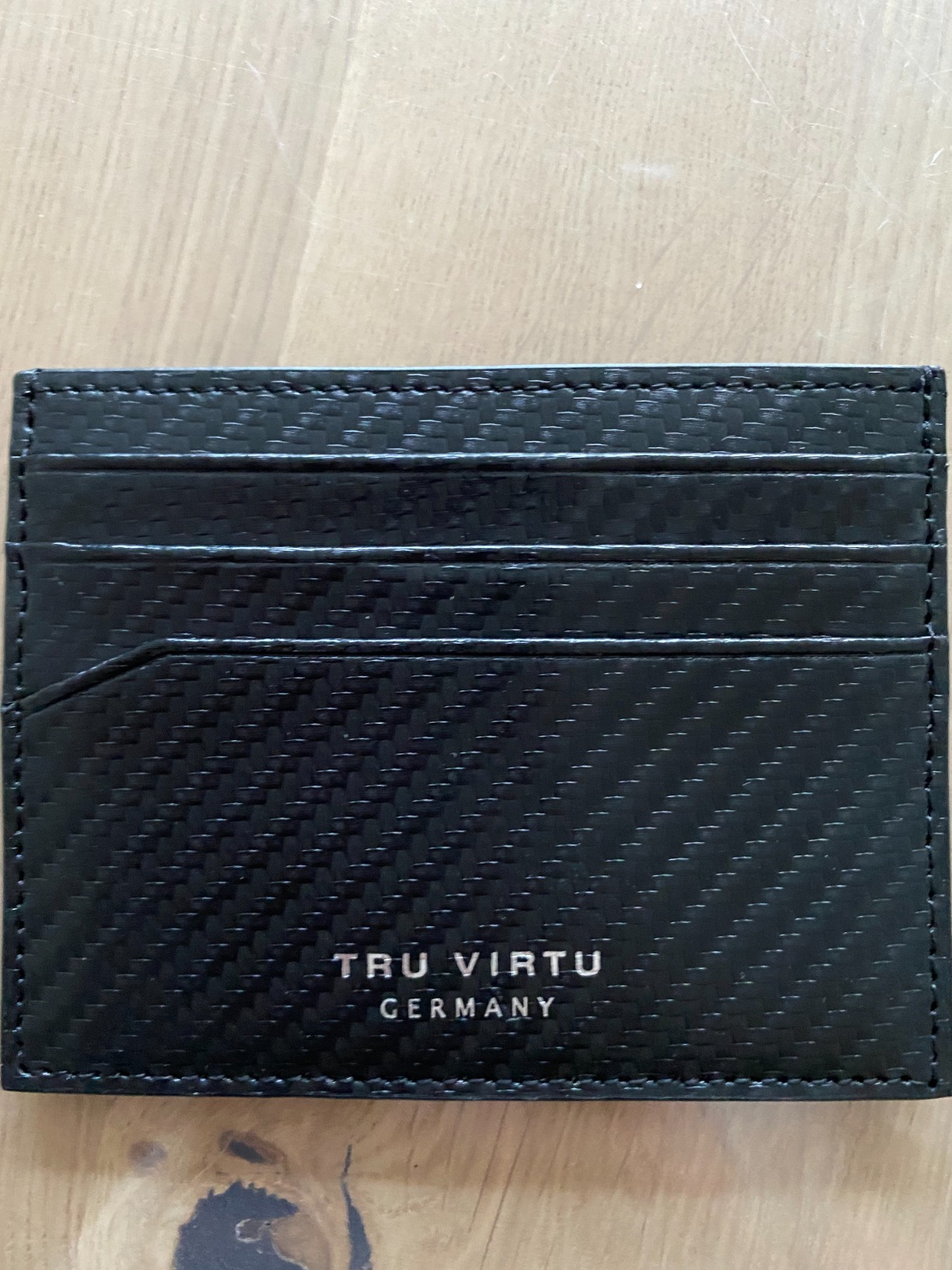 Tru Virtu Wallet Geldbörse Brown Nappa RFID ultradünn