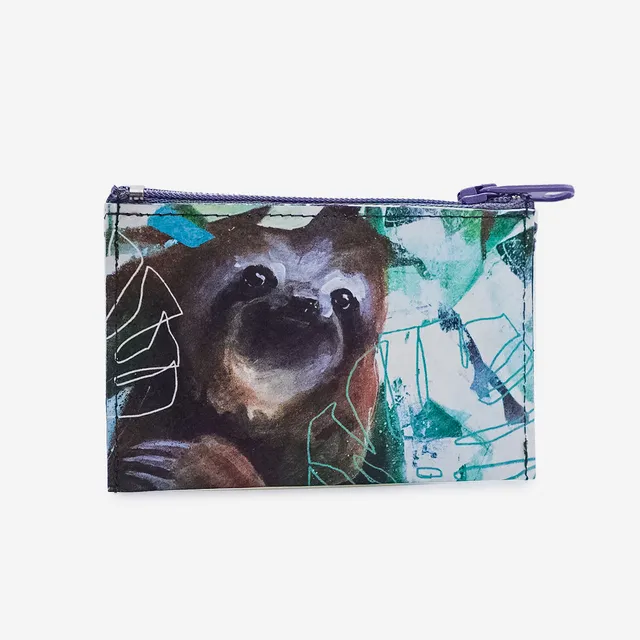 Paprcuts Münzbörse Happy Sloth Münzbeutel Tyvek RFID